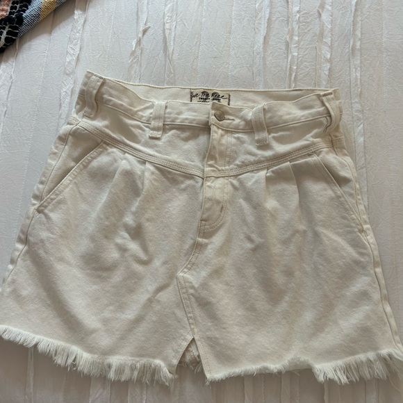 We The Free Dresses & Skirts - Cream We The Free, Free People Denim Skirt Size 28
